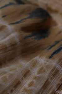 Natural Dye Shibori Cotton Stole
