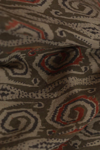 Natural Dye Block Print Cotton Stole