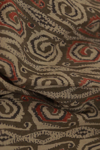 Natural Dye Block Print Cotton Stole