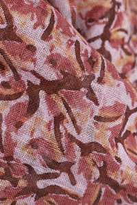 Natural Dye Block Print Linen Stole