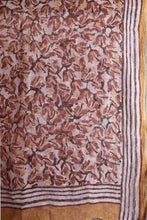 Load image into Gallery viewer, Natural Dye Block Print Linen Stole
