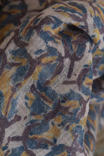 Load image into Gallery viewer, Natural Dye Block Print Linen Stole