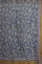 Load image into Gallery viewer, Natural Dye Block Print Linen Stole