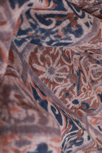Load image into Gallery viewer, Natural Dye Block Print Linen Stole