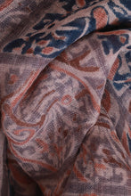 Load image into Gallery viewer, Natural Dye Block Print Linen Stole