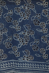 Natural Dye Block Print Linen Stole