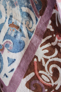 Natural Dye Block Print Cotton x Silk Stole