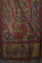Load image into Gallery viewer, Natural Dye Hand-Painted Kalamkari Silk Dupatta