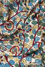 Load image into Gallery viewer, Natural Dye Hand-Painted Kalamkari Silk Fabric