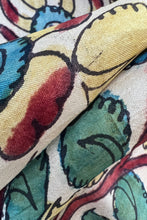 Load image into Gallery viewer, Natural Dye Hand-Painted Kalamkari Silk Fabric