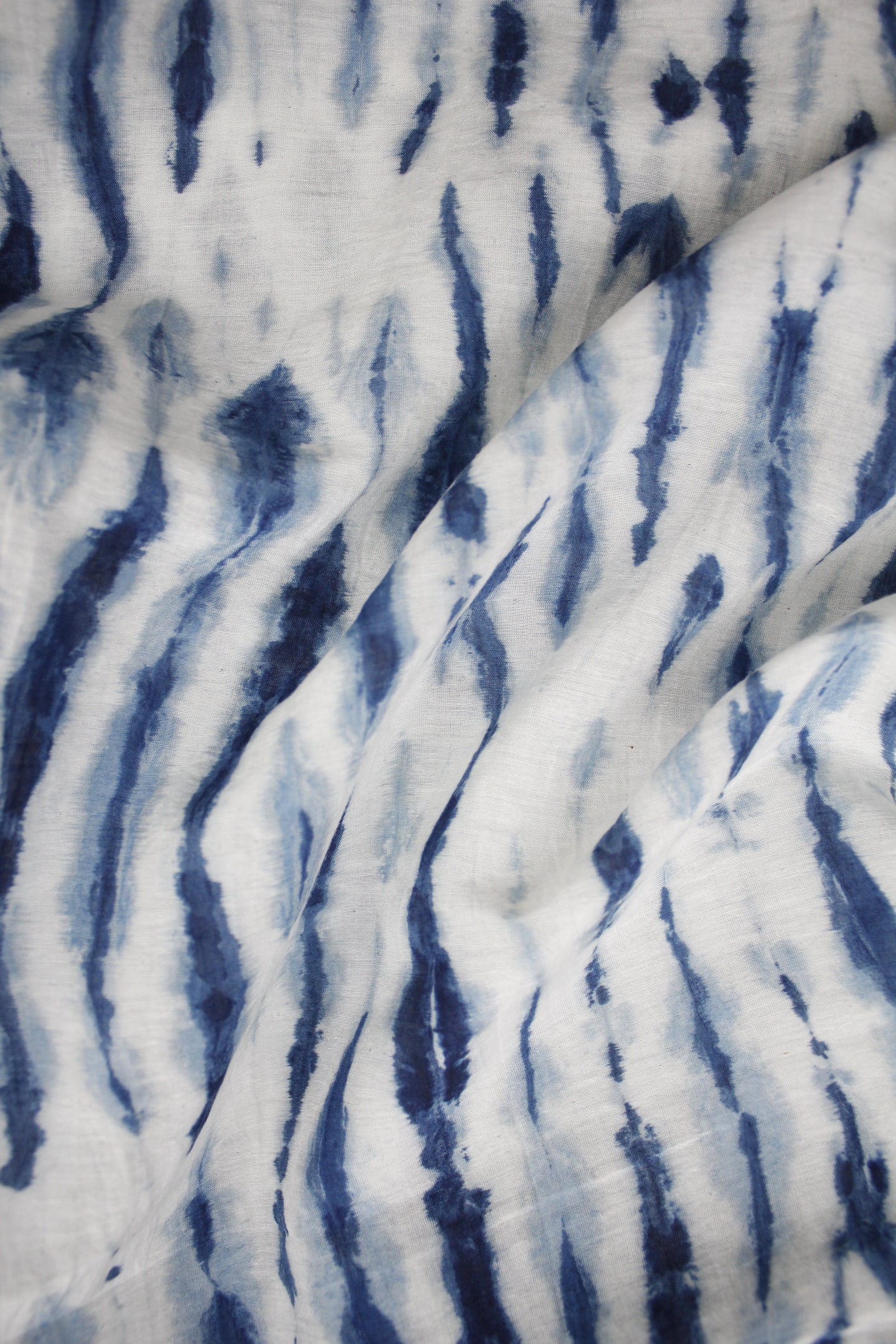 Natural Dye Shibori Cotton x Silk Fabric