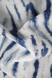 Natural Dye Shibori Cotton x Silk Fabric