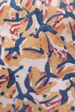 Load image into Gallery viewer, Natural Dye Block Print Cotton X Silk Fabric