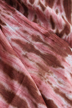 Load image into Gallery viewer, Natural Dye Shibori Cotton x Silk Fabric