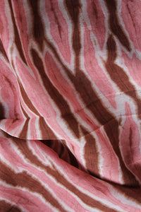 Natural Dye Shibori Cotton x Silk Fabric