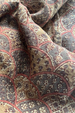 Load image into Gallery viewer, Natural Dye Block Print Silk Fabric