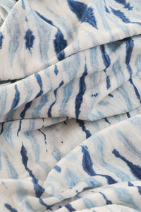 Natural Dye Shibori Cotton x Silk Fabric