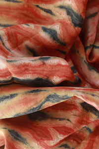 Natural Dye Shibori Silk Fabric
