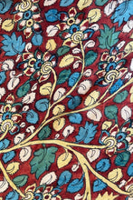 Load image into Gallery viewer, Natural Dye Hand-Painted Kalamkari Silk Fabric