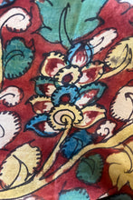 Load image into Gallery viewer, Natural Dye Hand-Painted Kalamkari Silk Fabric