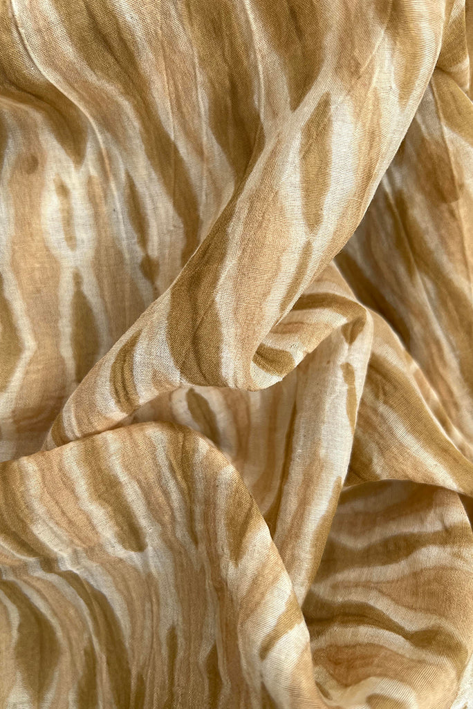 Natural Dye Shibori Cotton x Silk Fabric