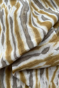 Natural Dye Shibori Cotton x Silk Fabric