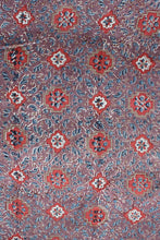 Load image into Gallery viewer, Natural Dye Block Print Mulberry Silk Fabric