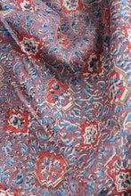 Load image into Gallery viewer, Natural Dye Block Print Mulberry Silk Fabric