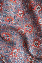 Load image into Gallery viewer, Natural Dye Block Print Mulberry Silk Fabric