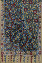 Load image into Gallery viewer, Natural Dye Hand-Painted Kalamkari Cotton x Silk Stole
