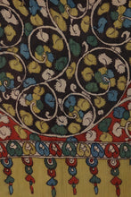 Load image into Gallery viewer, Natural Dye Hand-Painted Kalamkari Cotton x Silk Stole