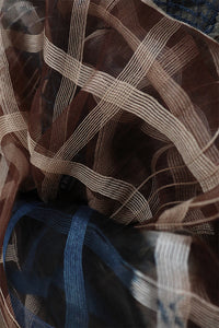 Natural Dye Shibori Filature Silk Stole
