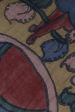 Load image into Gallery viewer, Natural Dye Hand-Painted Kalamkari Cotton x Silk Stole