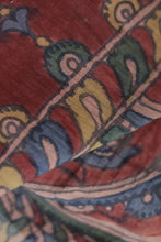 Load image into Gallery viewer, Natural Dye Hand-Painted Kalamkari Cotton x Silk Stole