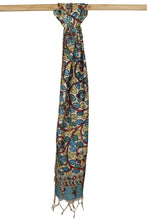 Load image into Gallery viewer, Natural Dye Hand-Painted Kalamkari Silk Stole