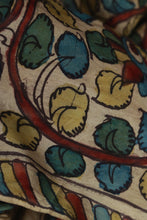 Load image into Gallery viewer, Natural Dye Hand-Painted Kalamkari Silk Stole