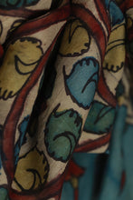 Load image into Gallery viewer, Natural Dye Hand-Painted Kalamkari Silk Stole