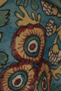 Natural Dye Hand-Painted Kalamkari Silk Stole