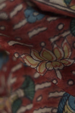 Load image into Gallery viewer, Natural Dye Hand-Painted Kalamkari Silk Stole