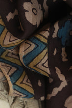 Load image into Gallery viewer, Natural Dye Hand-Painted Kalamkari Silk Stole