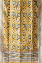 Load image into Gallery viewer, Natural Dye Block Print Mulberry Silk Stole