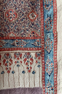 Natural Dye Block Print Mulberry Silk Stole