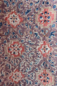 Natural Dye Block Print Mulberry Silk Stole