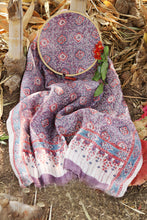 Load image into Gallery viewer, Natural Dye Block Print Mulberry Silk Stole