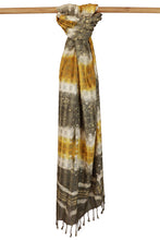 Load image into Gallery viewer, Natural Dye Shibori Silk Dupatta