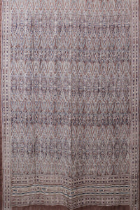 Natural Dye Block Print Silk Dupatta