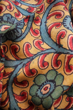 Load image into Gallery viewer, Natural Dye Hand-Painted Kalamkari Silk Fabric