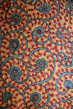 Load image into Gallery viewer, Natural Dye Hand-Painted Kalamkari Silk Fabric