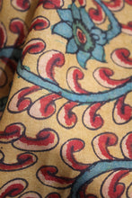 Load image into Gallery viewer, Natural Dye Hand-Painted Kalamkari Silk Fabric