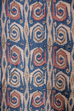 Load image into Gallery viewer, Natural Dye Block Print Tussar Silk x Cotton Fabric